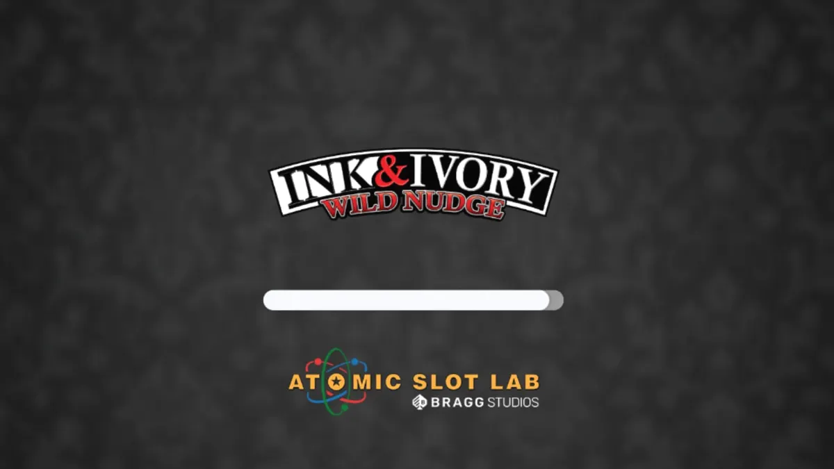 Giao diện trò chơi slot Ink & Ivory với thiết kế đen trắng tối giản